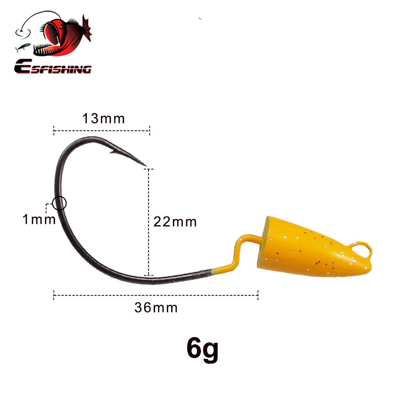 ESFISHING Offset Hook High Str - Fishing Hook Offset ulasan dan harga