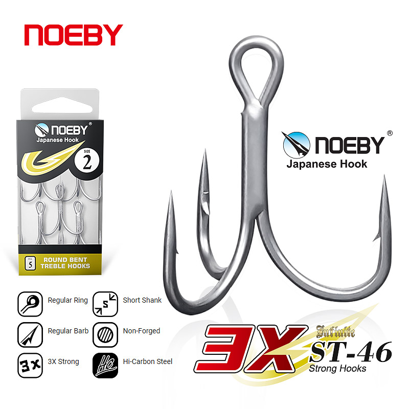 Noeby High Carbon Steel Fishin - Fishing Hook Offset ulasan dan harga
