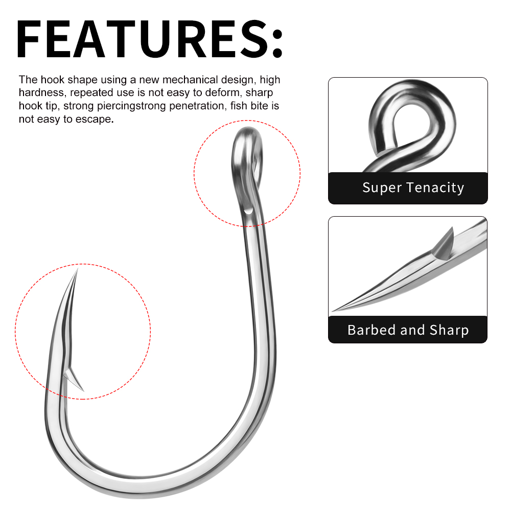PROBEROS 10pcs/lot Fishing Hoo - Fishing Hook Assortment ulasan dan harga