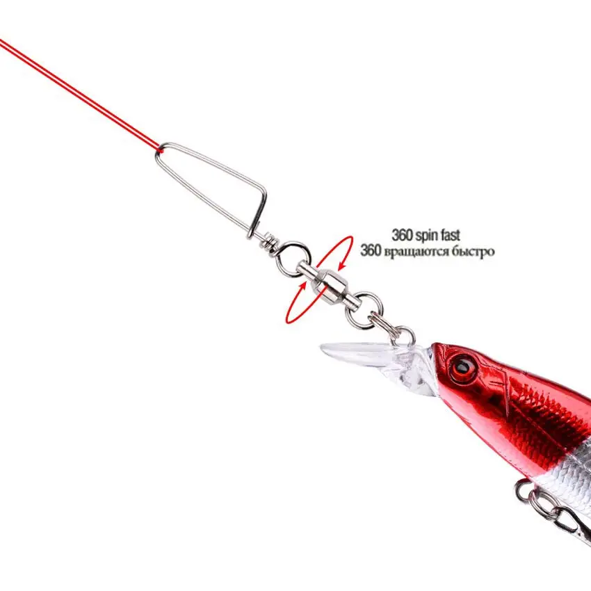 50pcs Fishing Ball Bearing Swi - Fishing Hook Stainless Steel ulasan dan harga